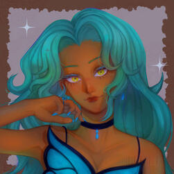 Commission. Stelle for fried-shruthie.bsky.social on Bsky ♡